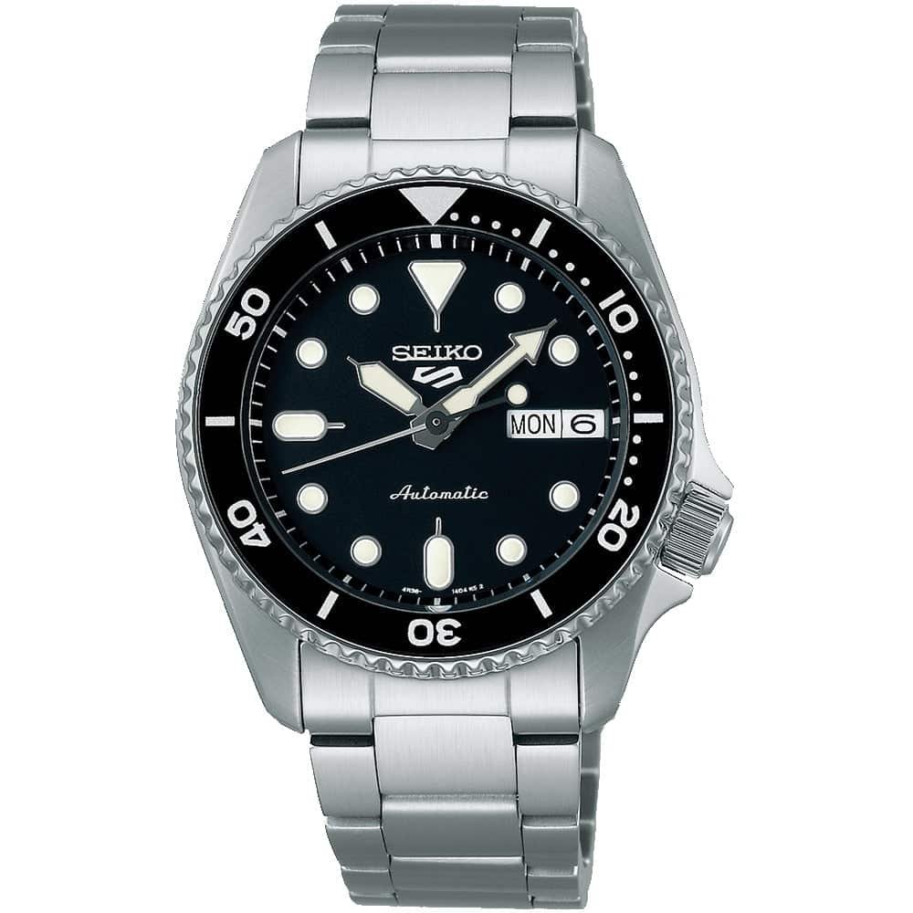 SRPK29K1 Reloj Seiko para Caballero, 5 Sports Black 38mm Automático