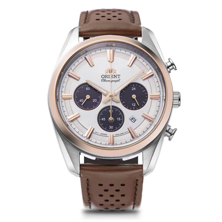 RA-TX0306S Reloj Orient para Caballero, contemporáneo Solar Cronógrafo 40mm