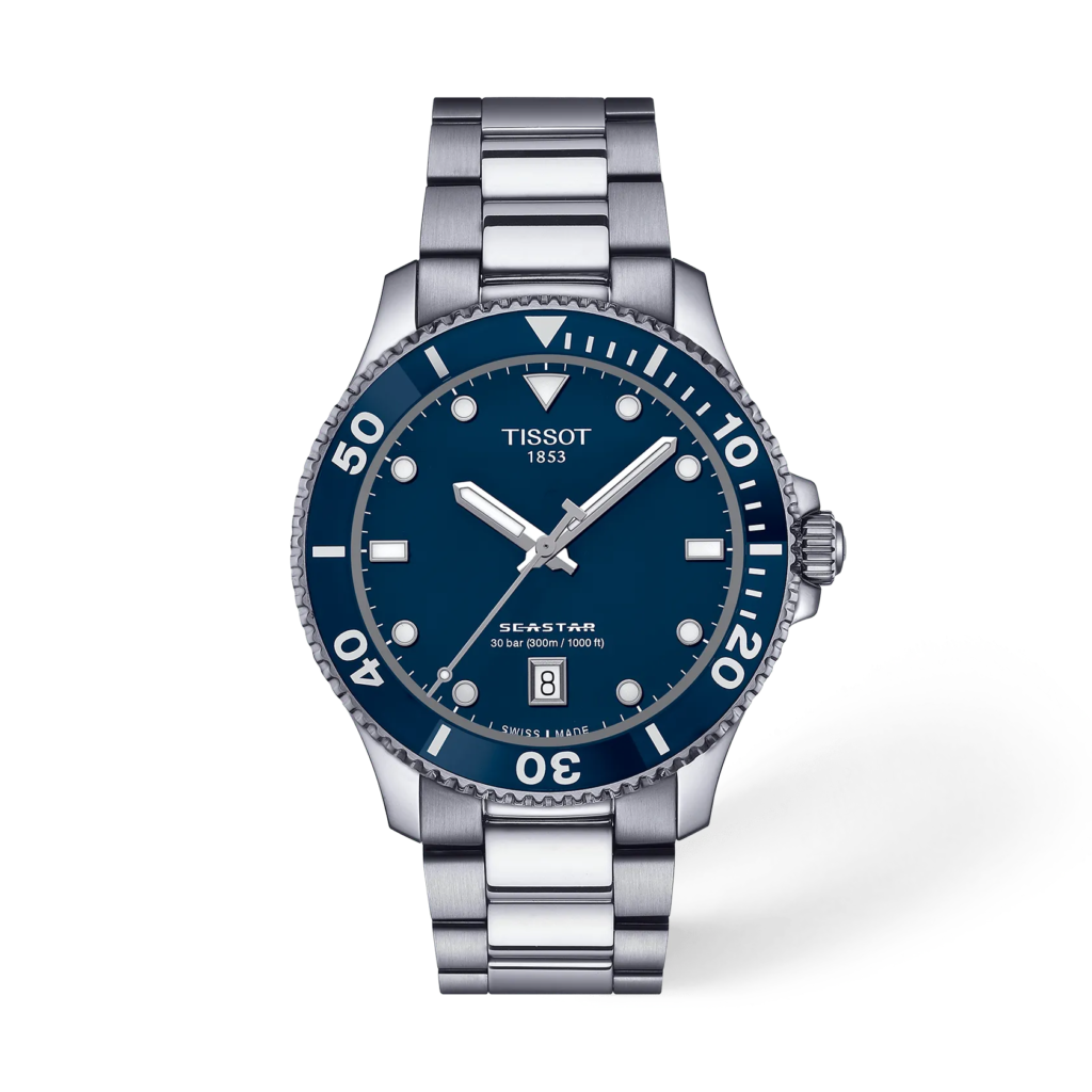 T120 Reloj Tissot para Caballero, Seastar 1000 Cuarzo Análogo 40mm 300M