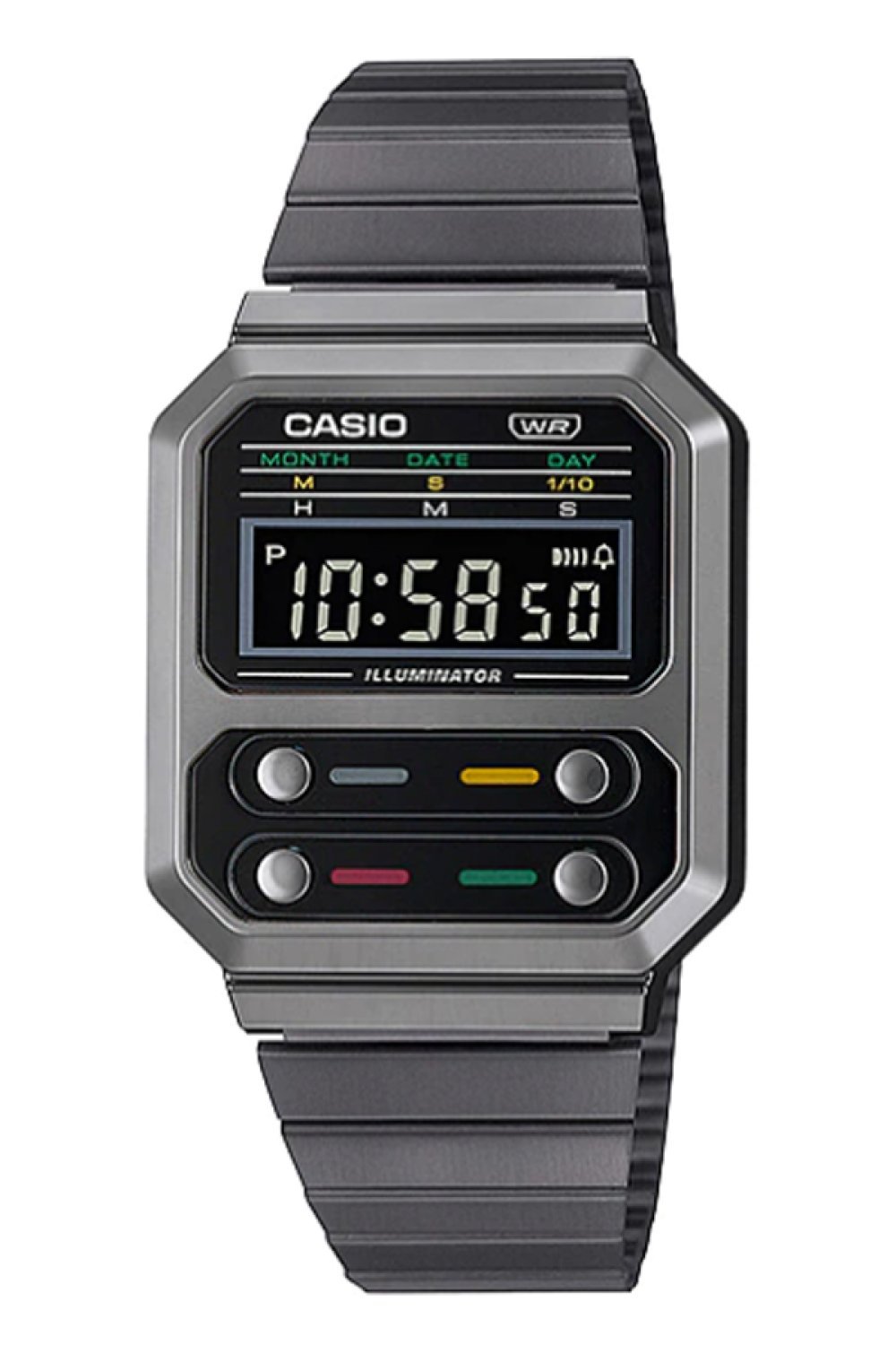 Casio Vintage Alien Black on Blank