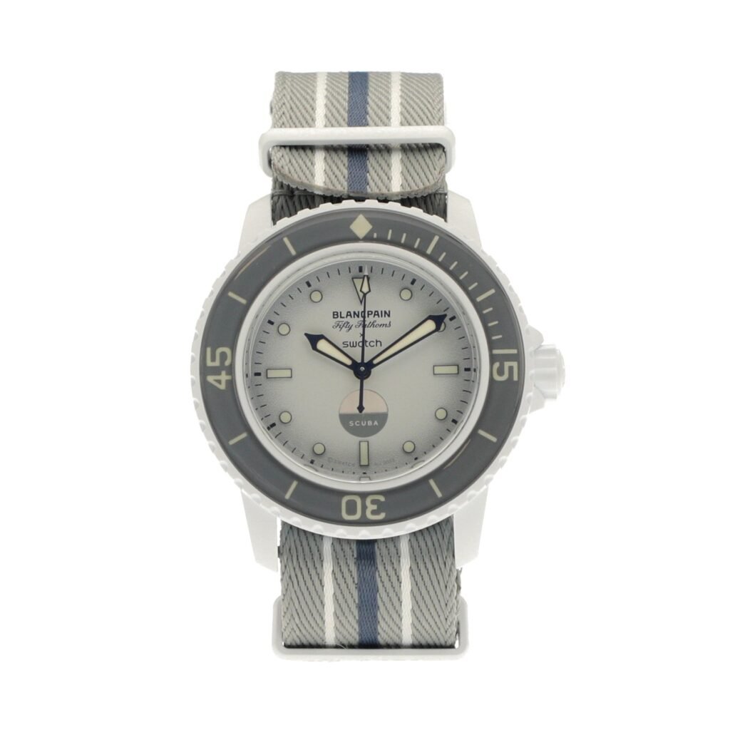 SO35S100 Reloj Blancpain x Swatch para Caballero, "Antartic Ocean" Automático 42.3mm