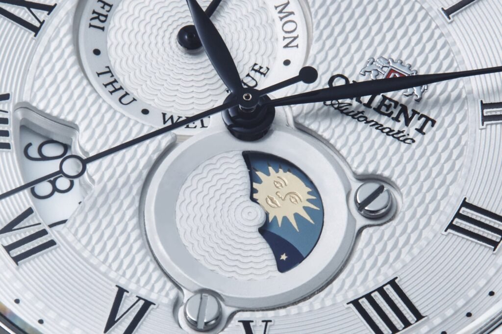 RA-AK0008S Reloj Orient Automático Sun & Moon de caballero pulsera de cuero