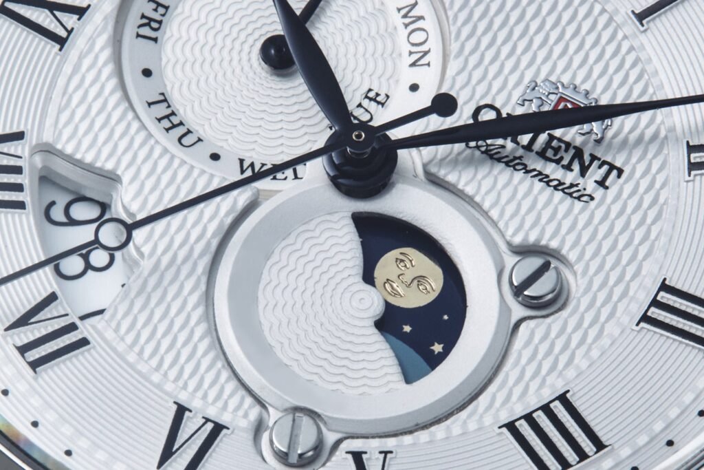 RA-AK0008S Reloj Orient Automático Sun & Moon de caballero pulsera de cuero