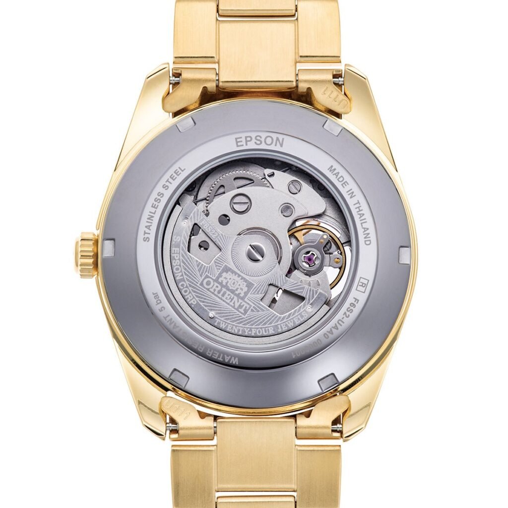 RA-AR0007S Reloj Orient Stretto Semi Skeleton de hombre pulsera de metal