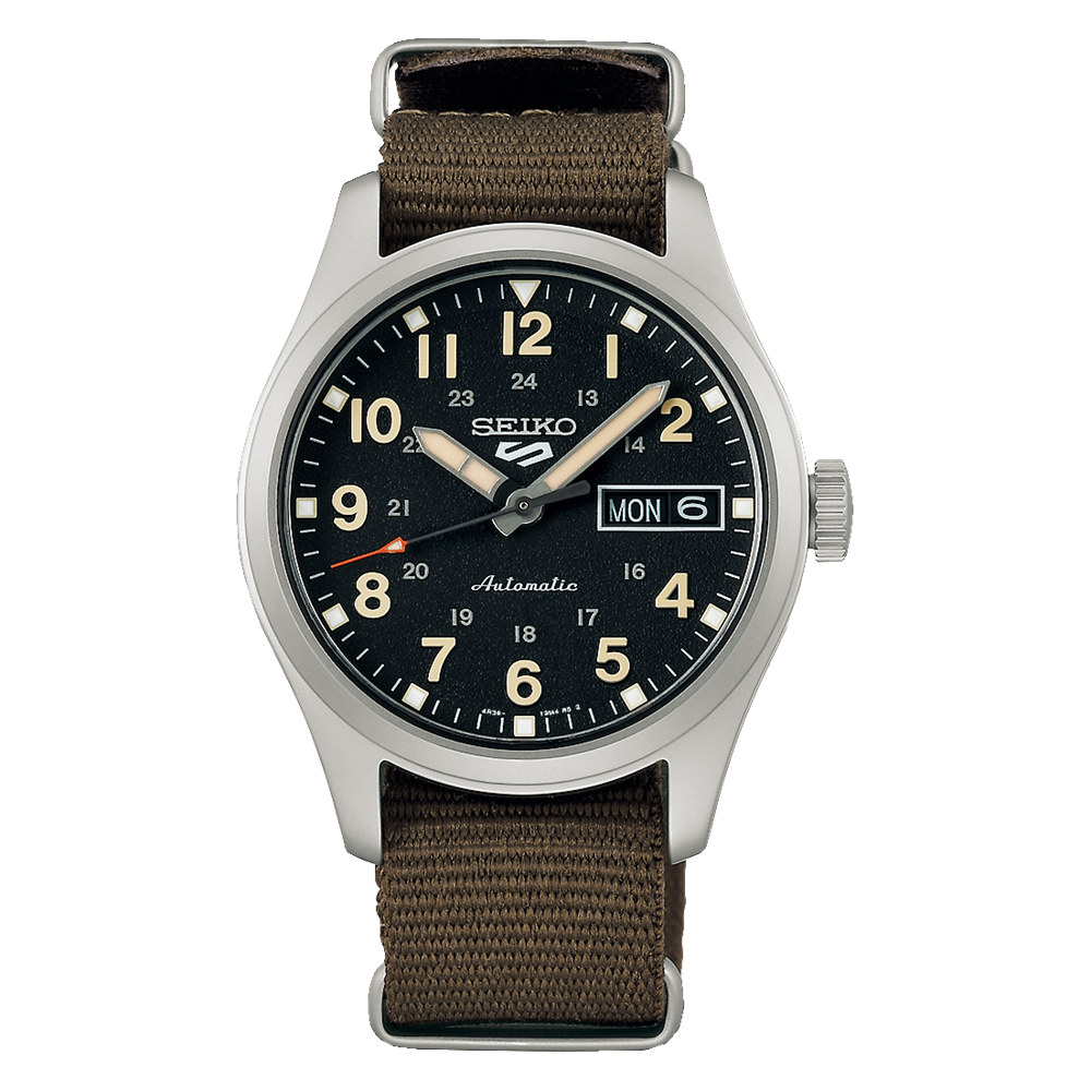 SRPJ85K1 Seiko Serie 5 de caballero pulsera de tela